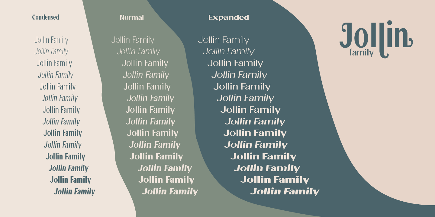 Пример шрифта Jollin Family #9